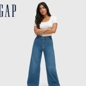 Gap Wide Leg Sky High Jeans Sz 29/8 Short